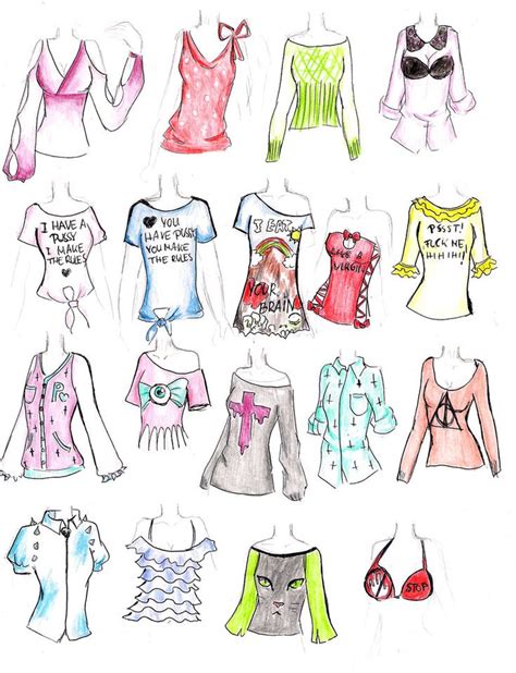 cute shirt drawings|cute drawing shirts for girls.